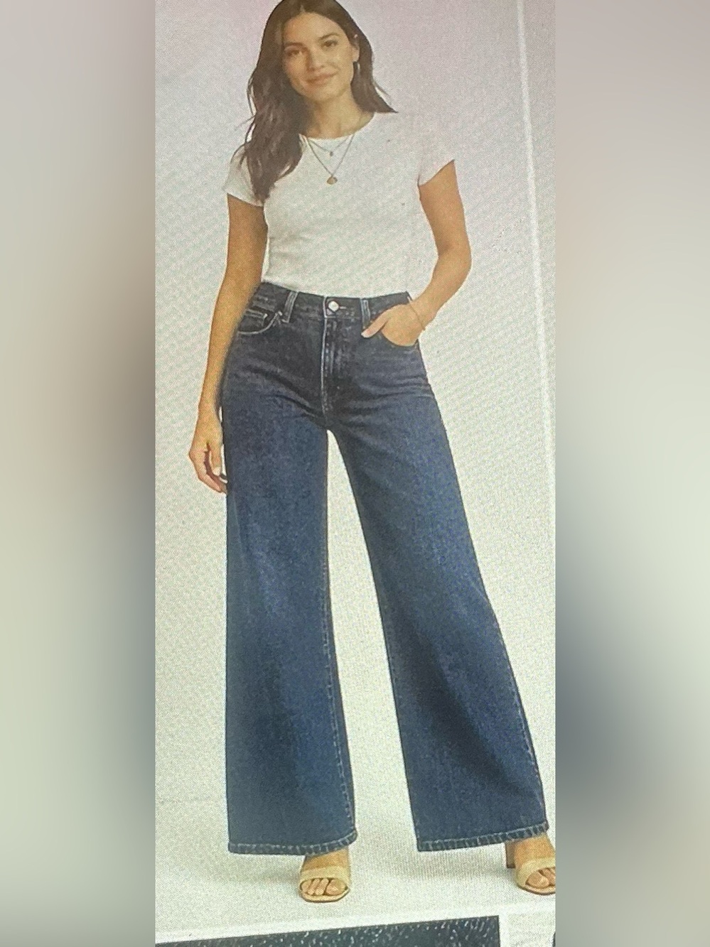 MADEWELL THE WIDE-LEG JEANS HIGH RISE BLUE DENIM (27)